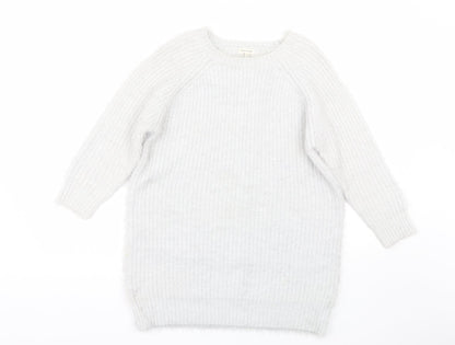 River Island Womens Silver   Pullover Jumper Size 8