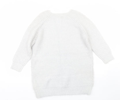 River Island Womens Silver   Pullover Jumper Size 8