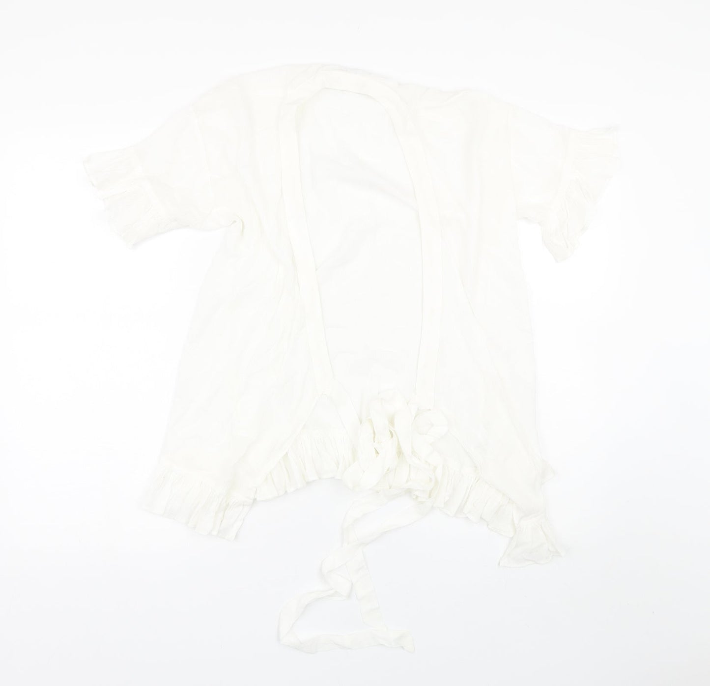 Lost ink Womens White   Basic Blouse Size S