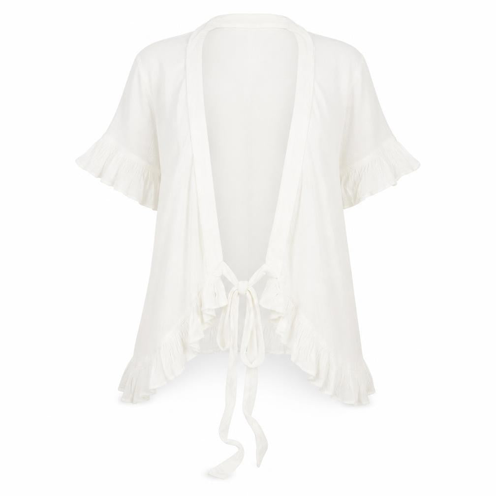 Lost ink Womens White   Basic Blouse Size S