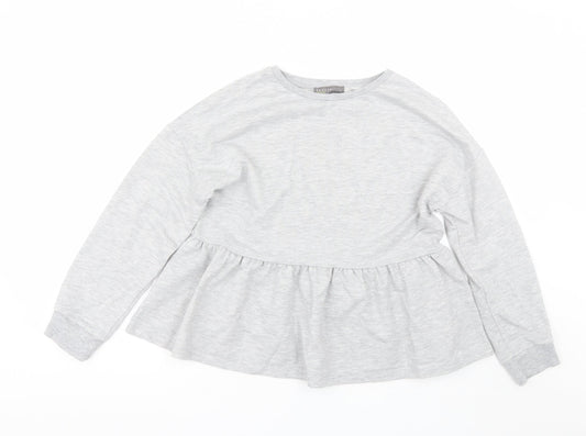Papaya Womens Grey   Pullover Sweatshirt Size S
