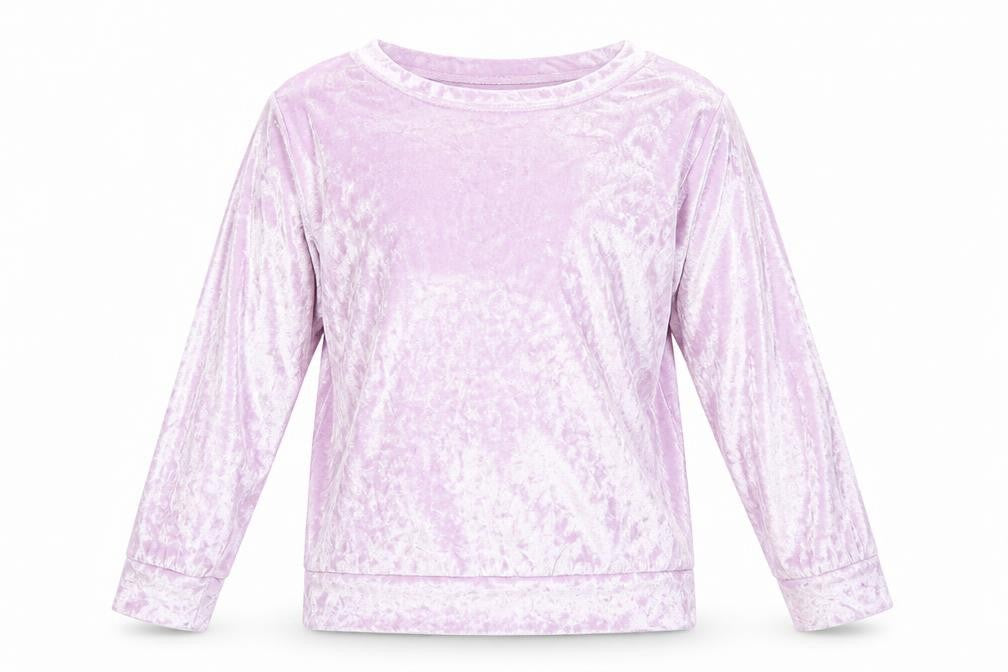 Style it up Girls Purple  Velour Basic T-Shirt Size 7-8 Years