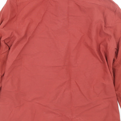 Easy Mens Red    Button-Up Size L