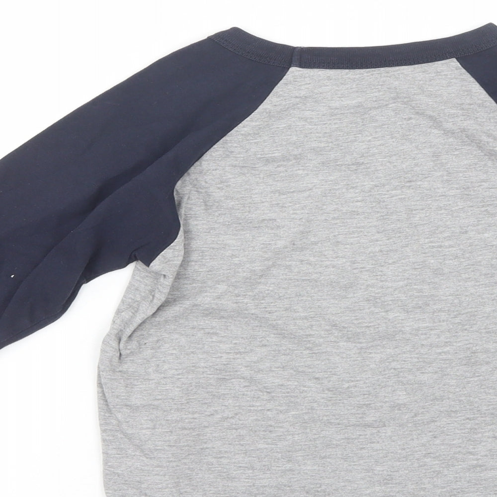 USA inc Boys Grey   Basic T-Shirt Size 6-7 Years  - NYC