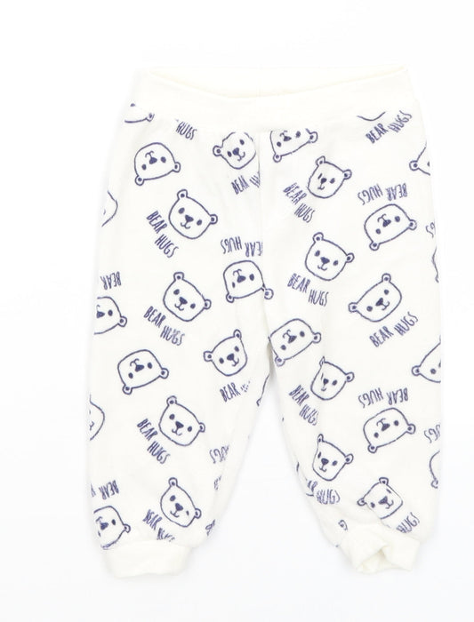 Lupilu Baby White   Sweatpants Trousers Size 3-6 Months  - Bear Hugs
