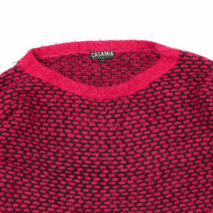 Preloved casamia Womens Red Geometric  Pullover Jumper Size M - Detail