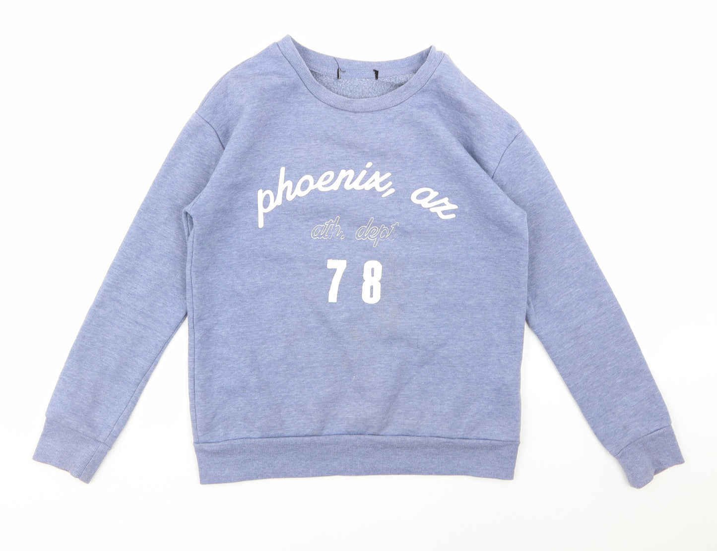 PRIMARK  Womens Blue Geometric  Pullover Sweatshirt Size 4