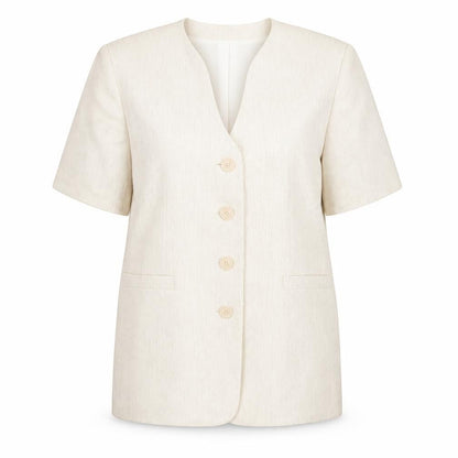 CANADA  Womens Ivory   Jacket Blazer Size 14