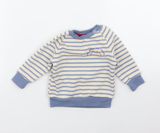 Primark Boys Multicoloured Striped  Pullover Jumper Size 3-6 Months