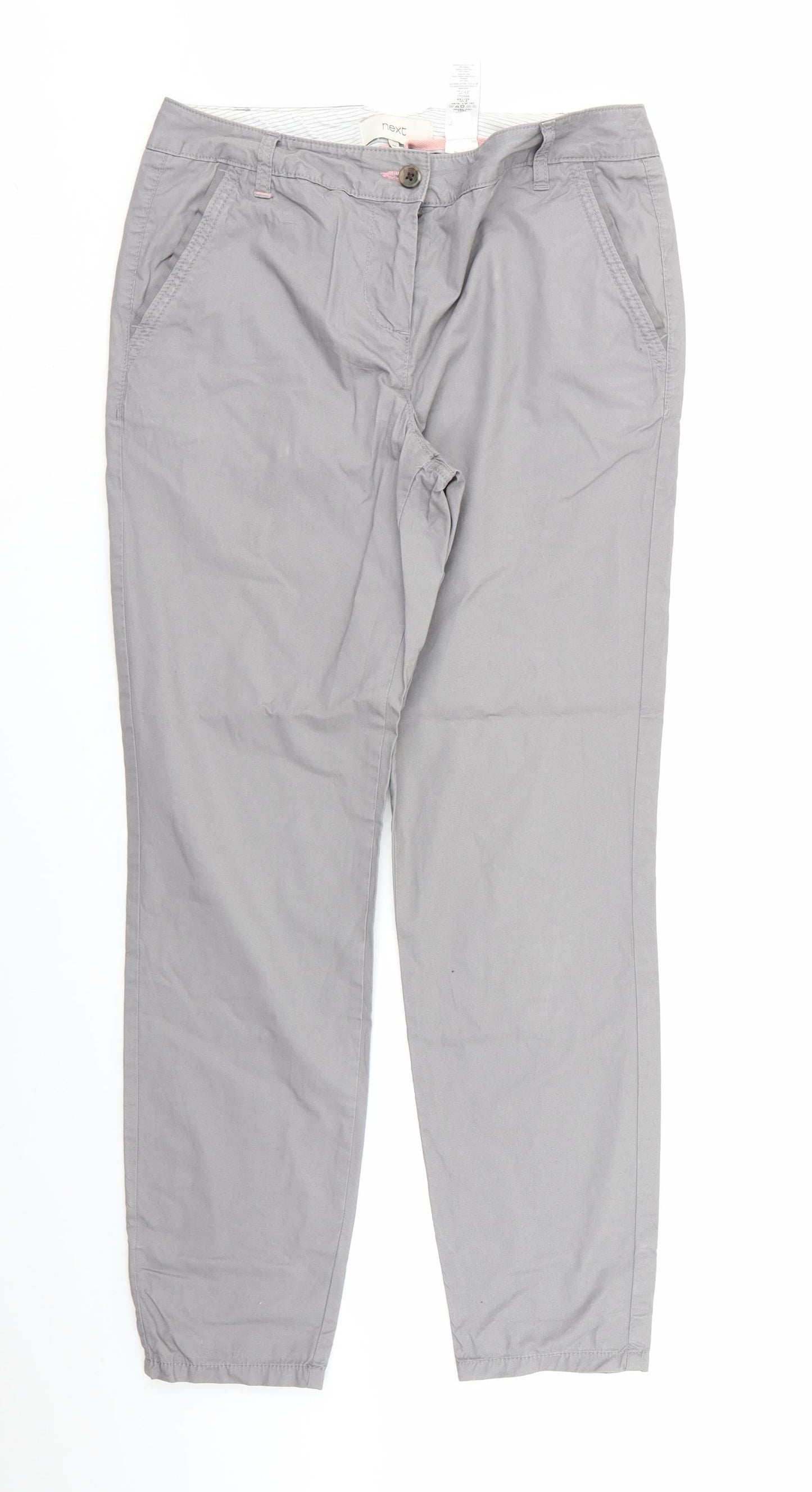 NEXT  Womens Grey   Trousers  Size 8 L28 in