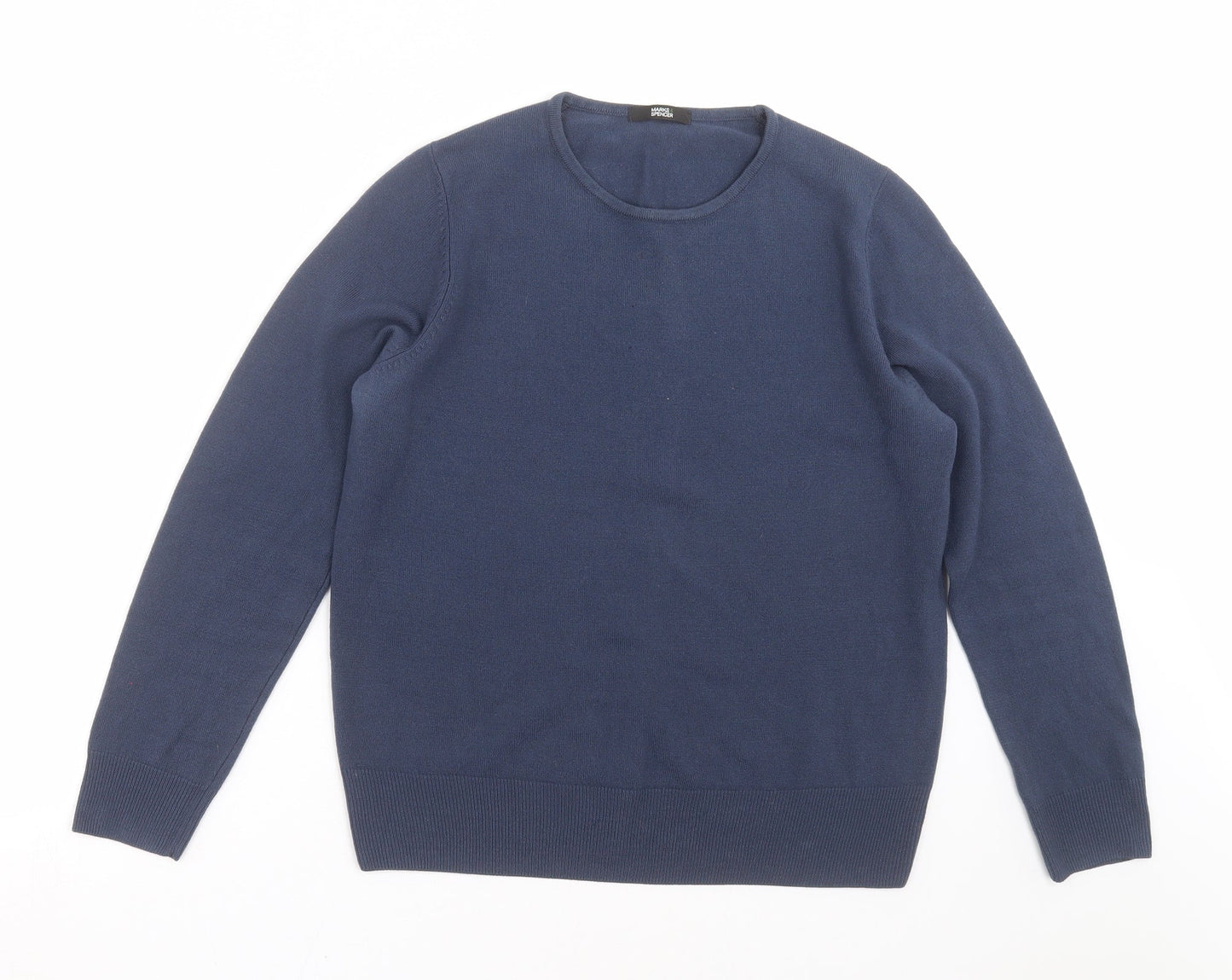 Marks and Spencer Womens Blue  Knit Pullover Jumper Size 14