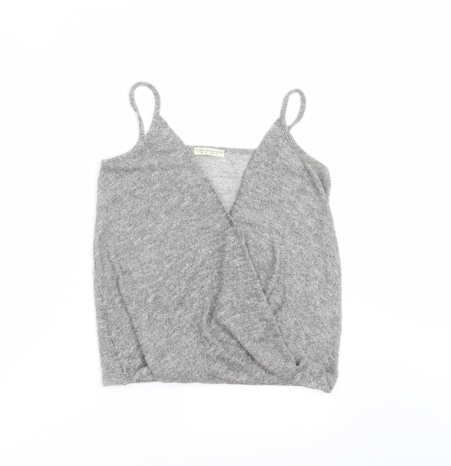 INNOCENCE Womens Silver   Camisole Blouse Size 14