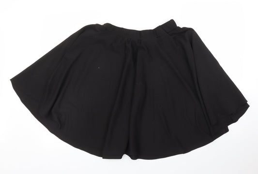 Preworn Womens Black   A-Line Skirt Size L