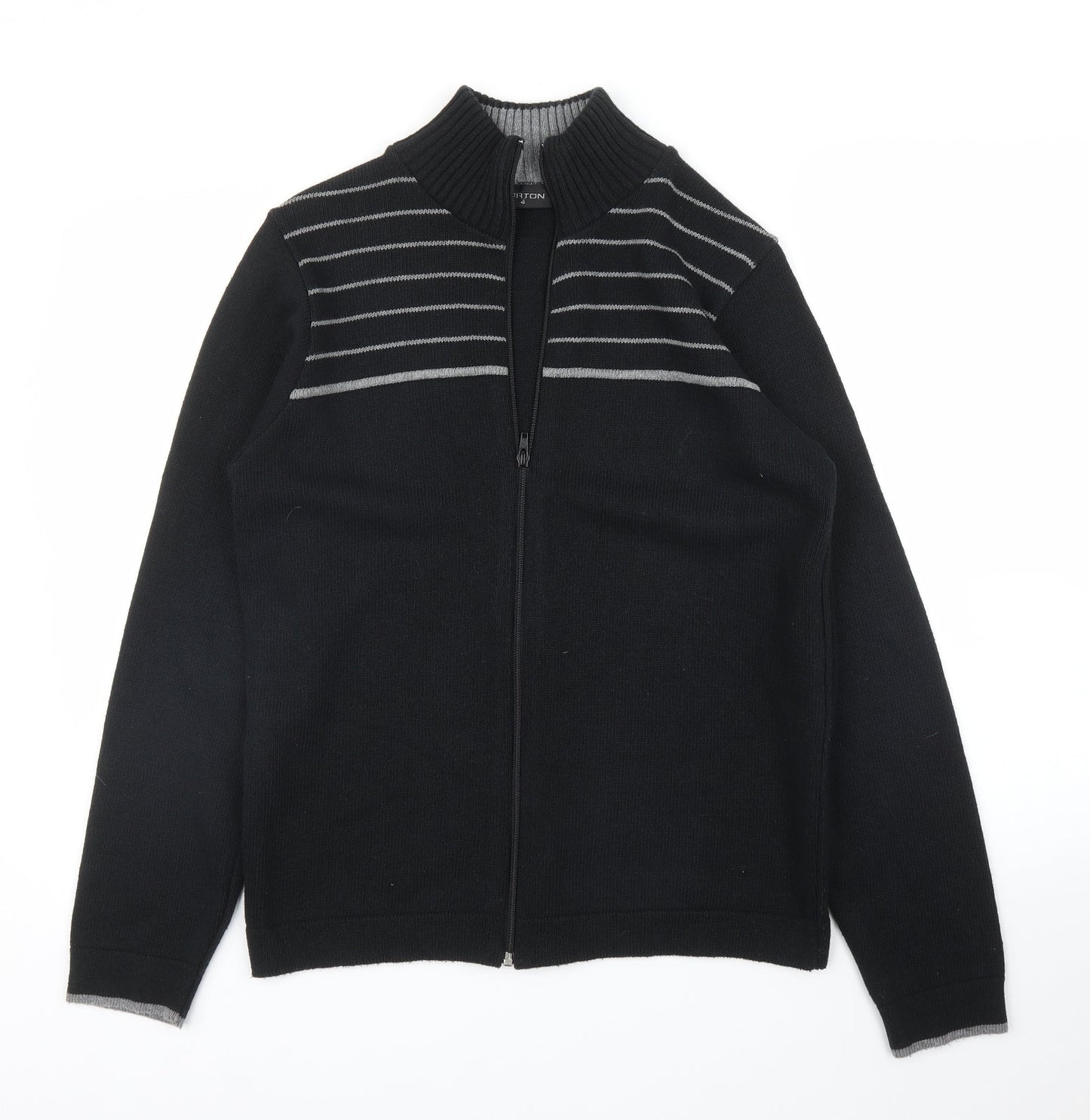 Burton Mens Black   Full Zip Jumper Size S