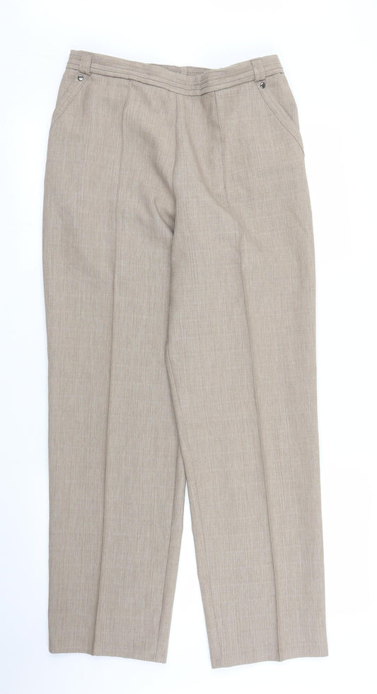 M&S Womens Brown   Trousers  Size 12 L30 in