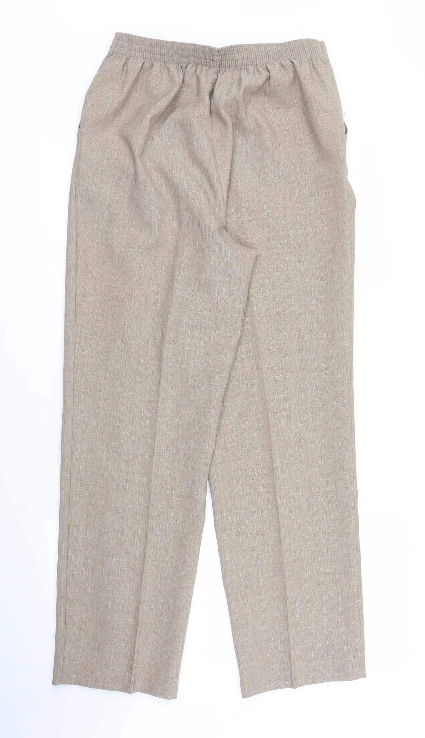 M&S Womens Brown   Trousers  Size 12 L30 in