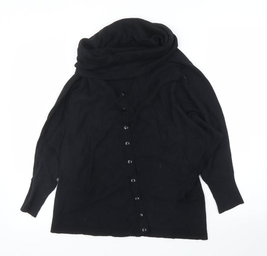 Preworn Womens Black   Cardigan Jumper Size M