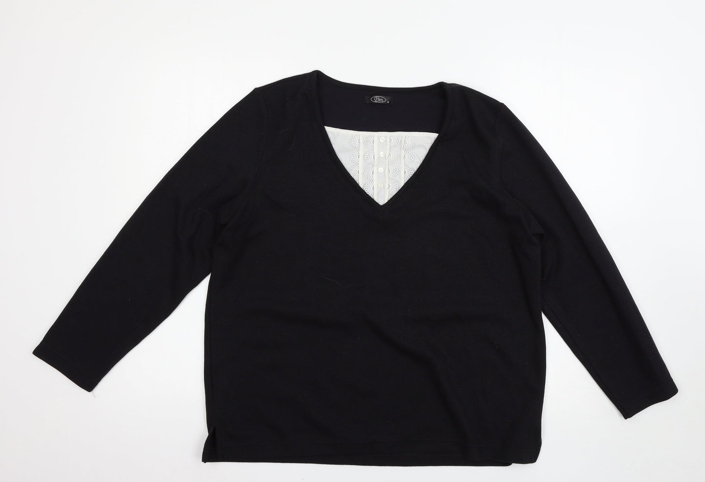 BM Womens Black   Pullover Jumper Size M
