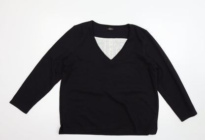 Bonmarché Womens Black Pullover Jumper Size M