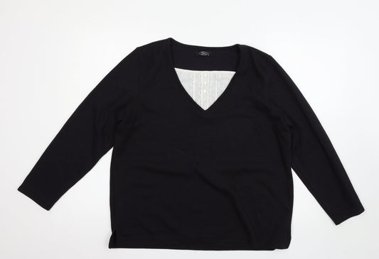 BM Womens Black   Pullover Jumper Size M