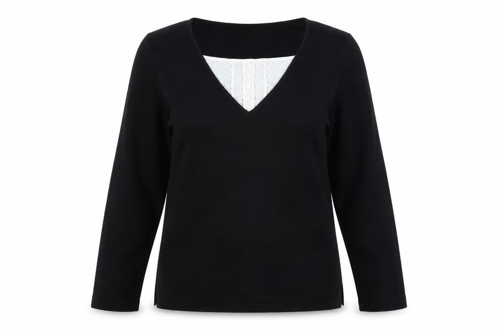 Bonmarché Womens Black Pullover Jumper Size M
