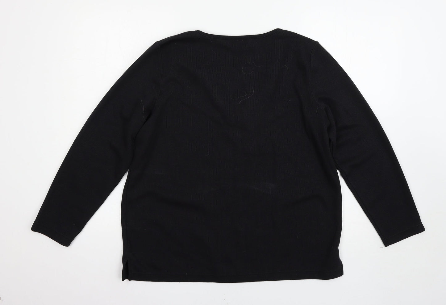 BM Womens Black   Pullover Jumper Size M