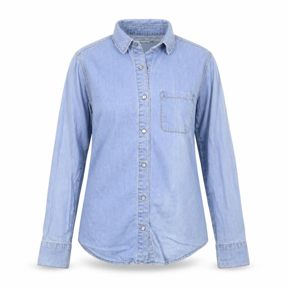 ASOS Womens Blue   Basic Button-Up Size 6