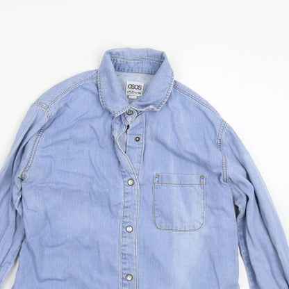 ASOS Womens Blue   Basic Button-Up Size 6