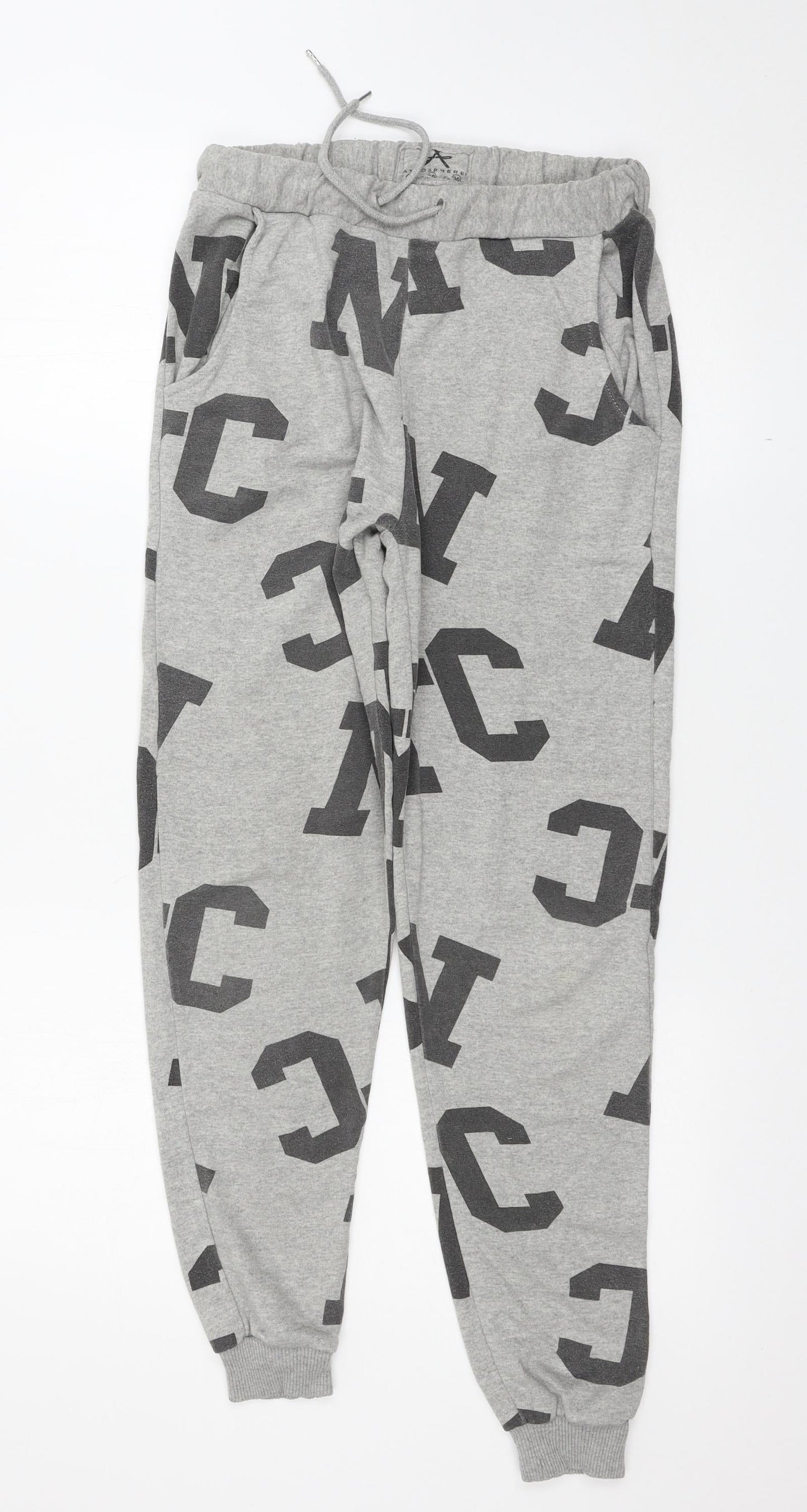 Atmosphere Womens Grey   Jogger Trousers Size 12 L28 in