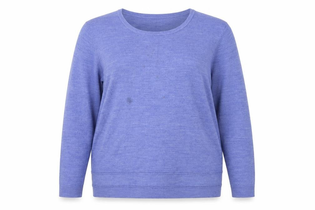Classic Womens Blue Houndstooth  Pullover Jumper Size 18