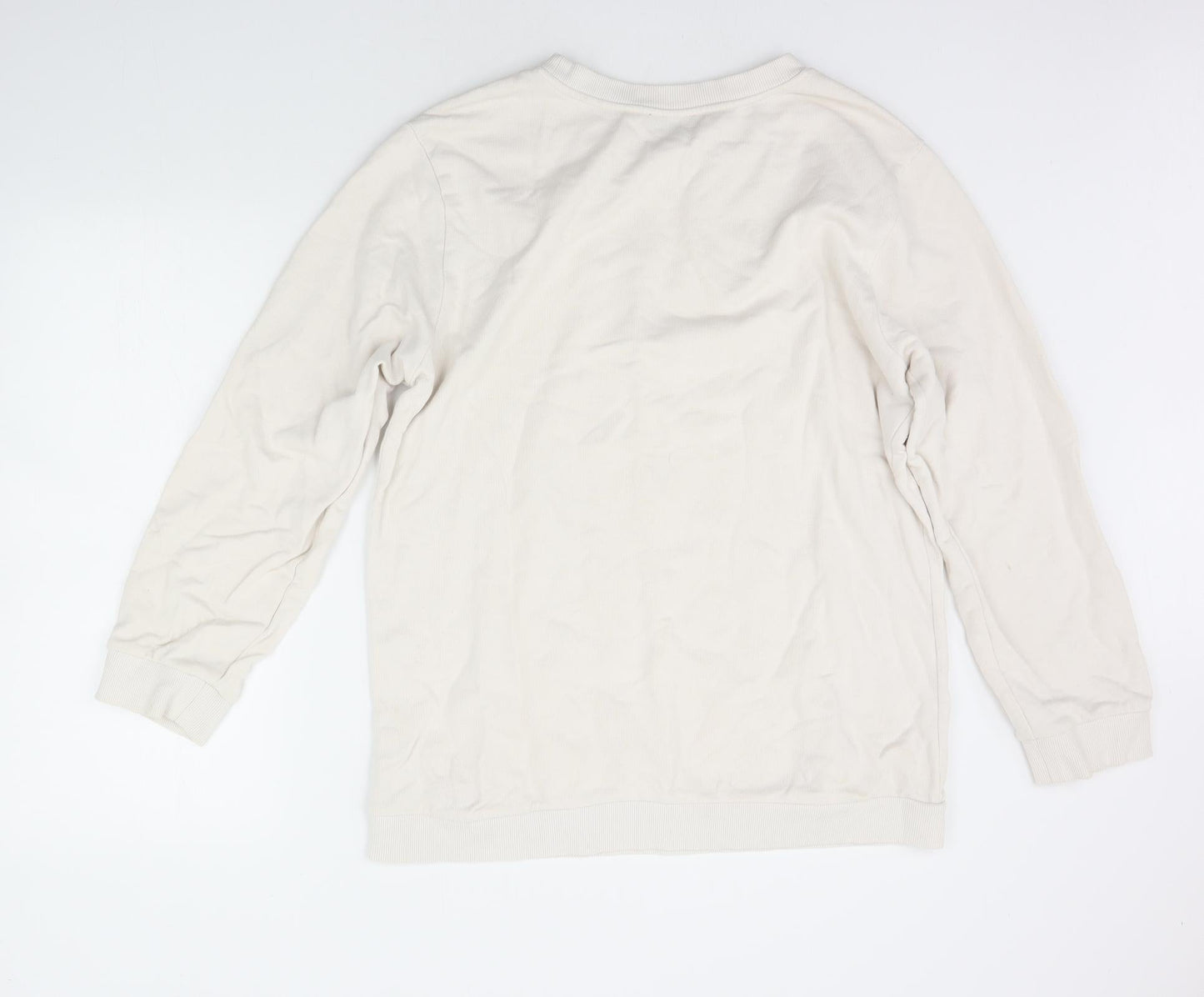 Topshop Womens Beige Houndstooth  Pullover Jumper Size 12