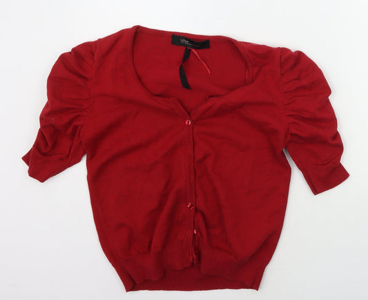 eVIE Womens Red   Cardigan Jumper Size 12