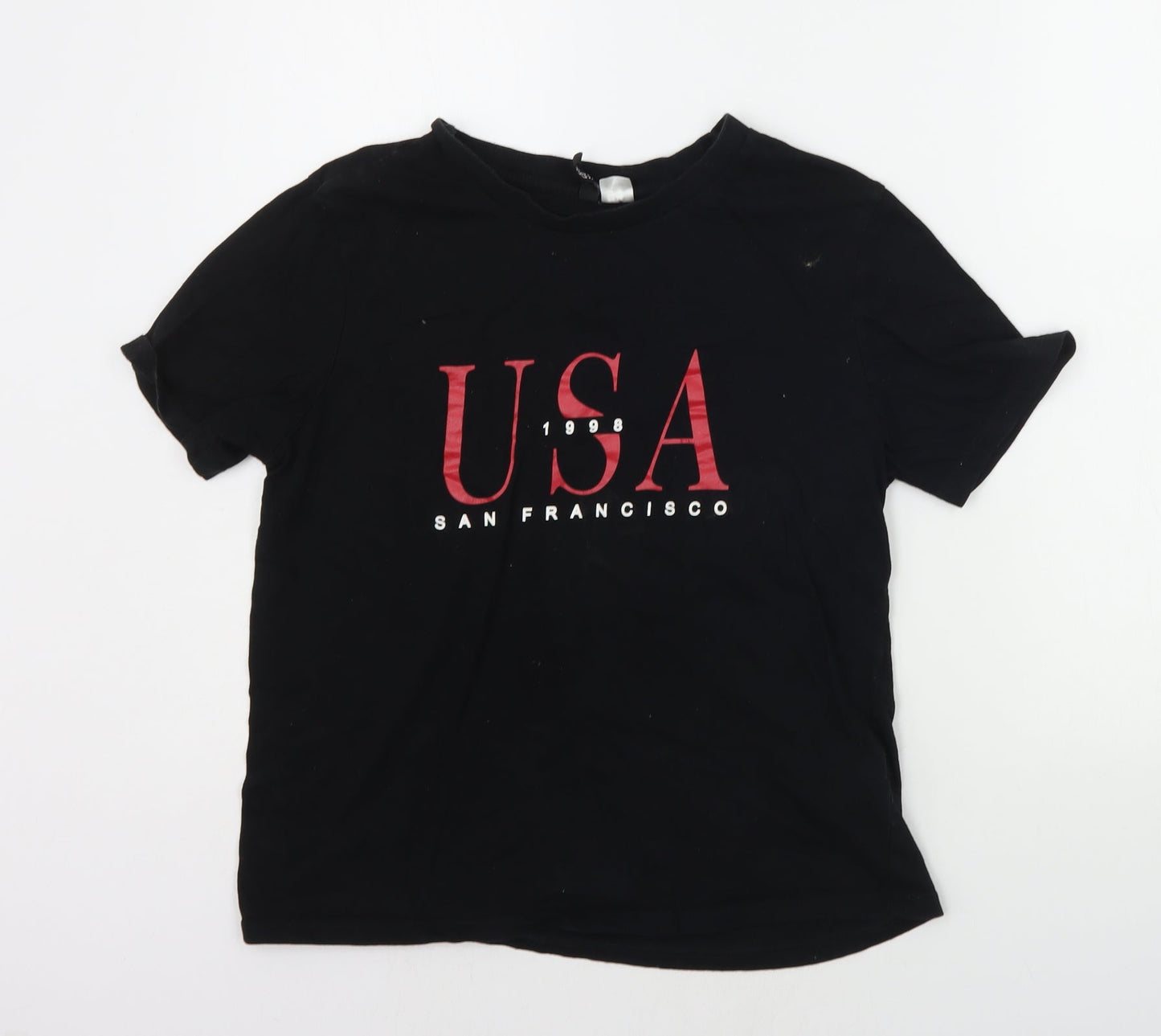 Divided Womens Black   Basic T-Shirt Size S