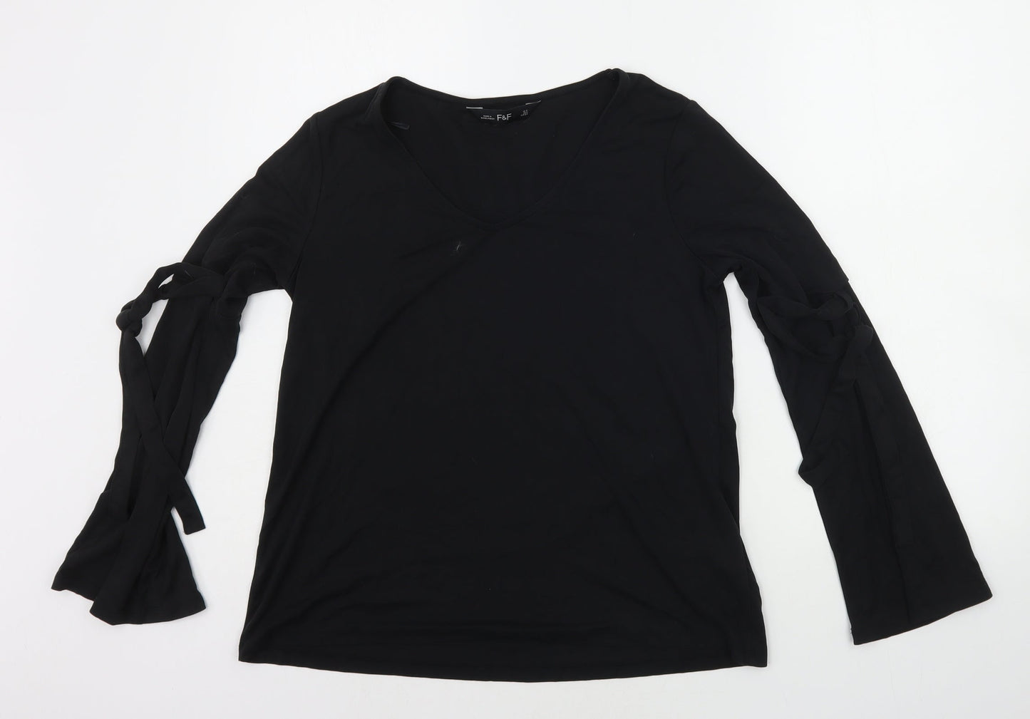 F&F Womens Black   Basic T-Shirt Size 6