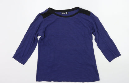 Preloved SINSAY Womens Blue   Basic T-Shirt Size M - Front