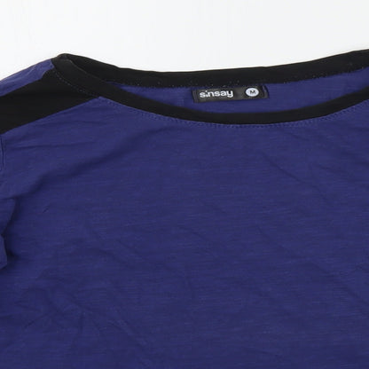 Preloved SINSAY Womens Blue   Basic T-Shirt Size M - Detail