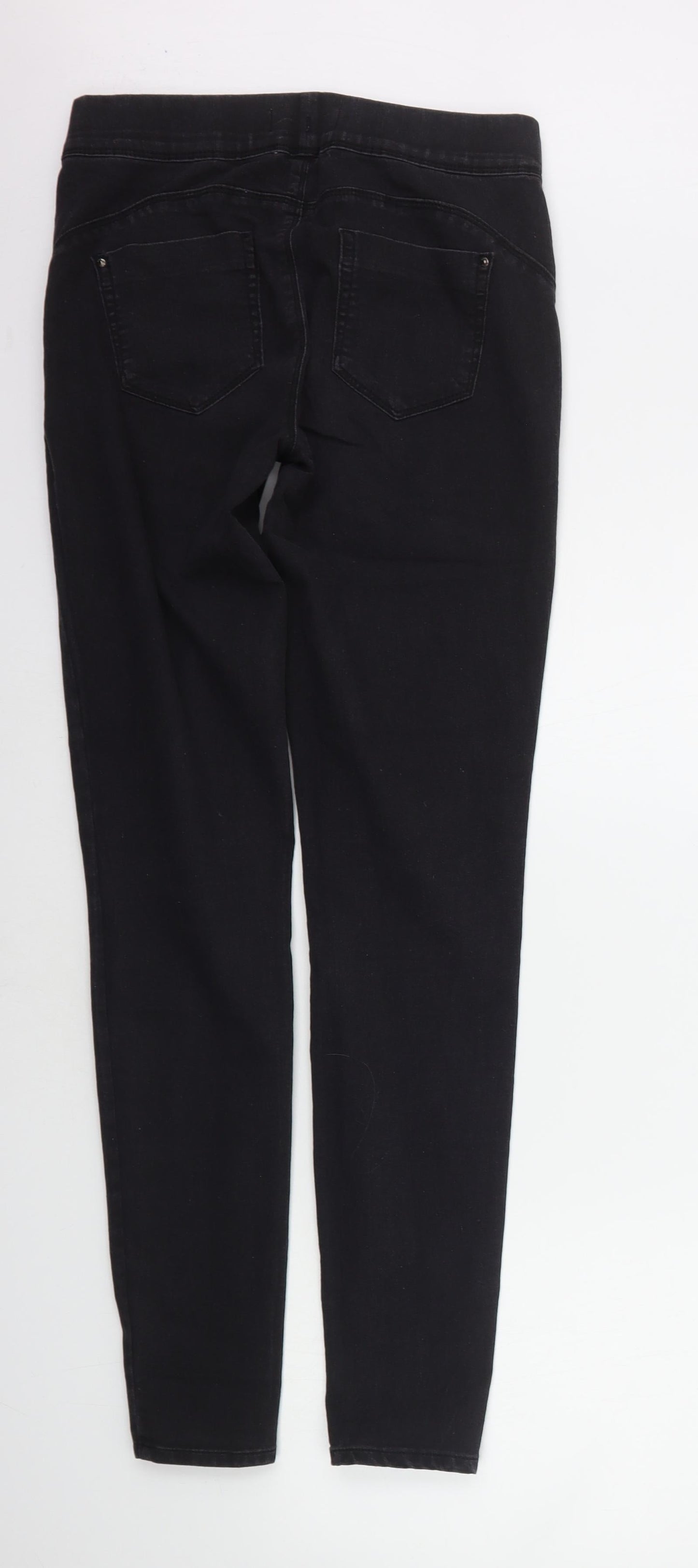 Denim & Co. Womens Grey   Straight Jeans Size 10 L30 in