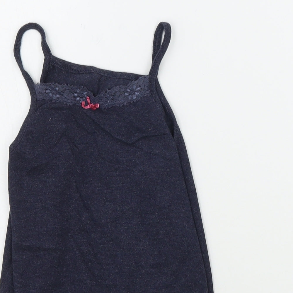 Primark Girls Blue   Basic Tank Size 9-10 Years