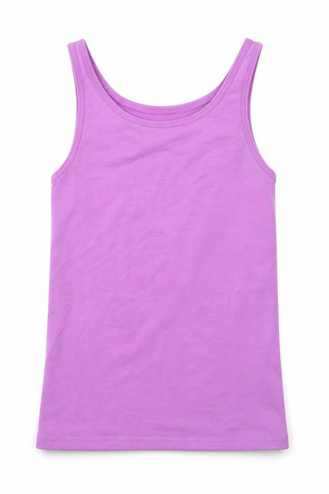 Young Dimension Girls Purple   Basic Tank Size 9-10 Years