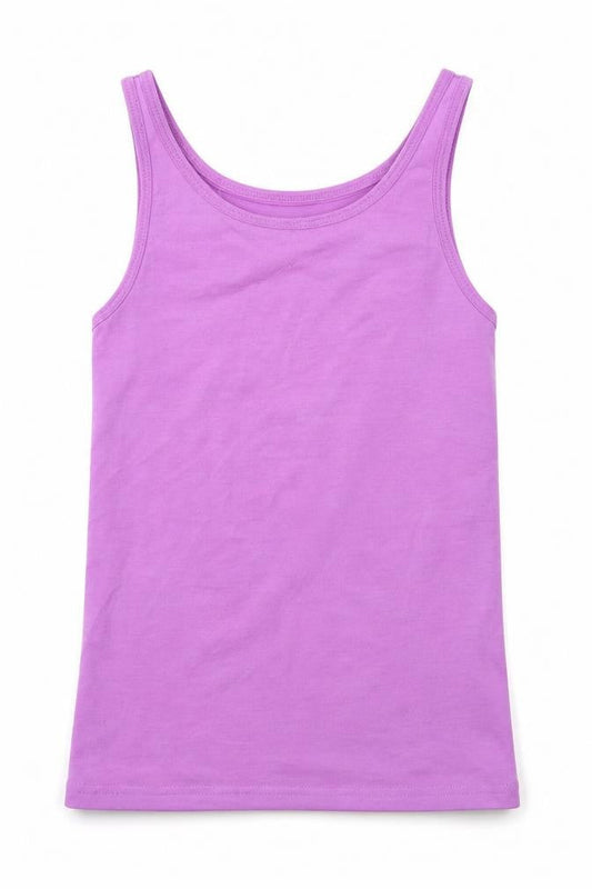 Young Dimension Girls Purple   Basic Tank Size 9-10 Years