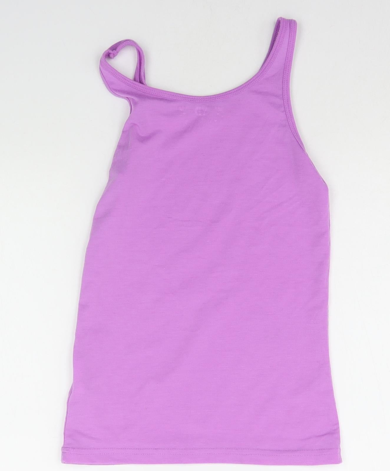 Young Dimension Girls Purple   Basic Tank Size 9-10 Years