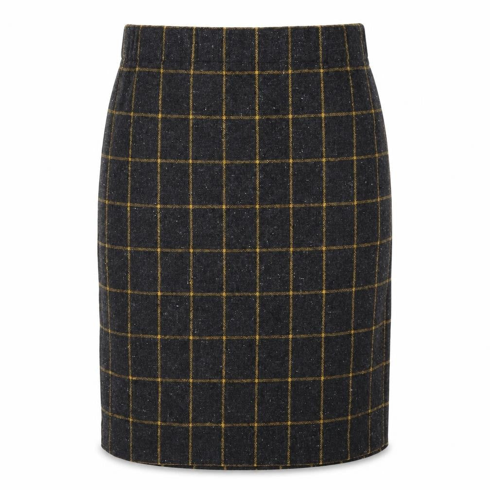 Preworn Womens Grey   Straight & Pencil Skirt Size 36 in