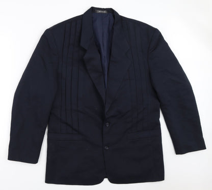 Preloved Elite Mens Blue   Jacket Blazer Size 40 - Front