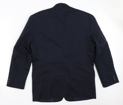 Preloved Elite Mens Blue   Jacket Blazer Size 40 - Back