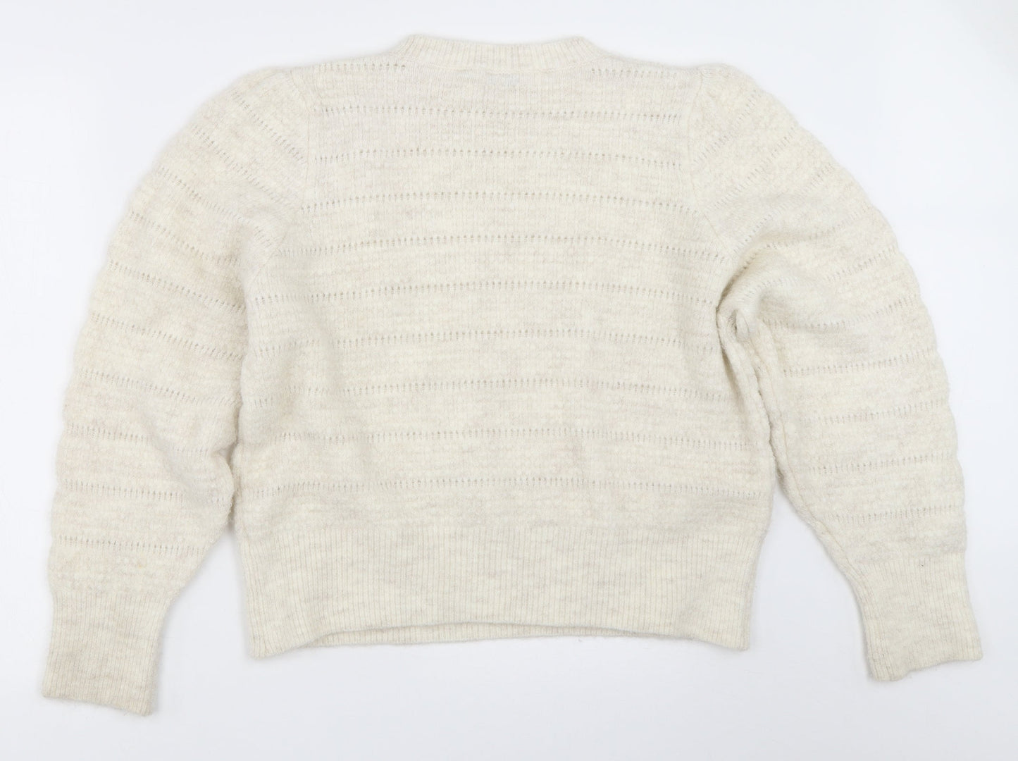 Topshop Womens Ivory   Pullover Jumper Size L