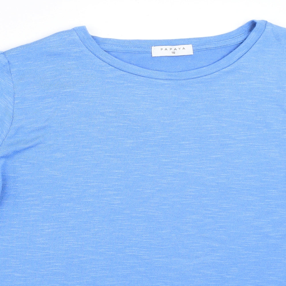 Papaya Womens Blue   Pullover Jumper Size 16