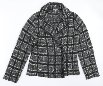 Per Una Womens Black   Pea Coat Jacket Size M