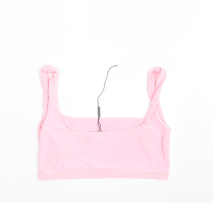 PRETTYLITTLETHING Womens Pink   Cropped Tank Size 10