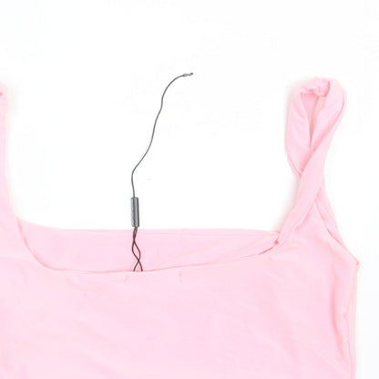 PRETTYLITTLETHING Womens Pink   Cropped Tank Size 10