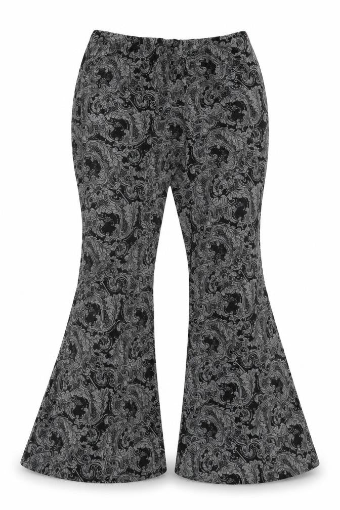 QED London Womens Grey Paisley  Bloomer Trousers Size S L29 in